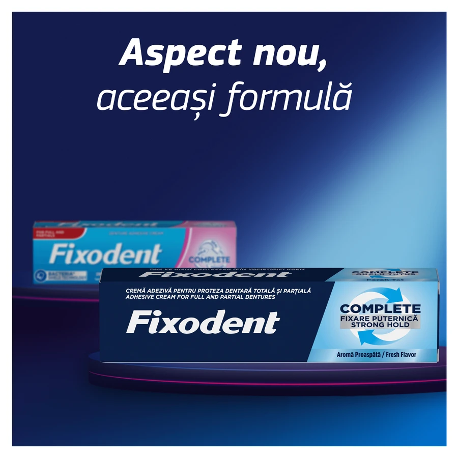 Krem mocujący do protez Complete Strong Hold Fresh, 2 x 47 g, Fixodent: ceny i cechy