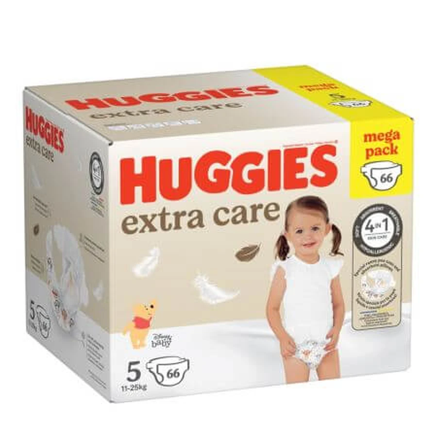 Extra Care Wickelwindeln, Nr. 5, 11-25 kg, 66 Stück, Huggies