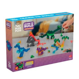 Juego de construcción Aprende a construir, 5 años+, Dinosaurios, 600 piezas, Plus-Plus