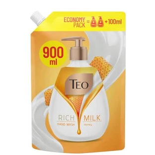 Voorraad Vloeibare Handzeep Rijke Melk, Honing, 900 ml, Teo