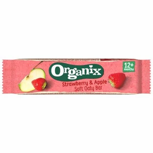 Avoine complète biologique aux fraises et aux pommes, 12 mois et plus, 23 g, Organix