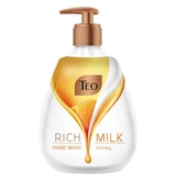 Jabón líquido de manos Rich Milk, Miel, 400 ml, Teo