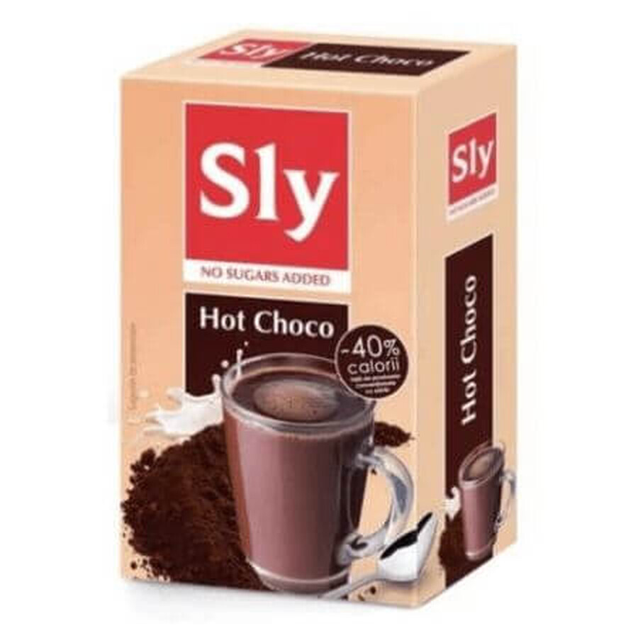 Warme cacaodrank zonder toegevoegde suiker, 7x15 g, Sly