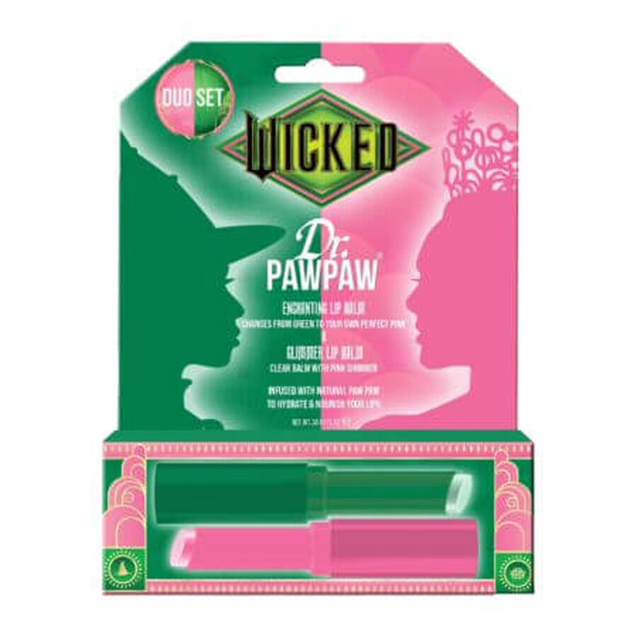 Set de 2 bálsamos labiales Enchanting & Glimmer Wicked, 2x3 g, Dr.PawPaw