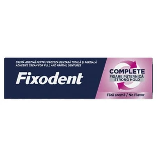 Complete Strong Hold Neutral Complete Strong Hold Neutral crema adhesiva para dentaduras postizas, 47 g, Fixodent
