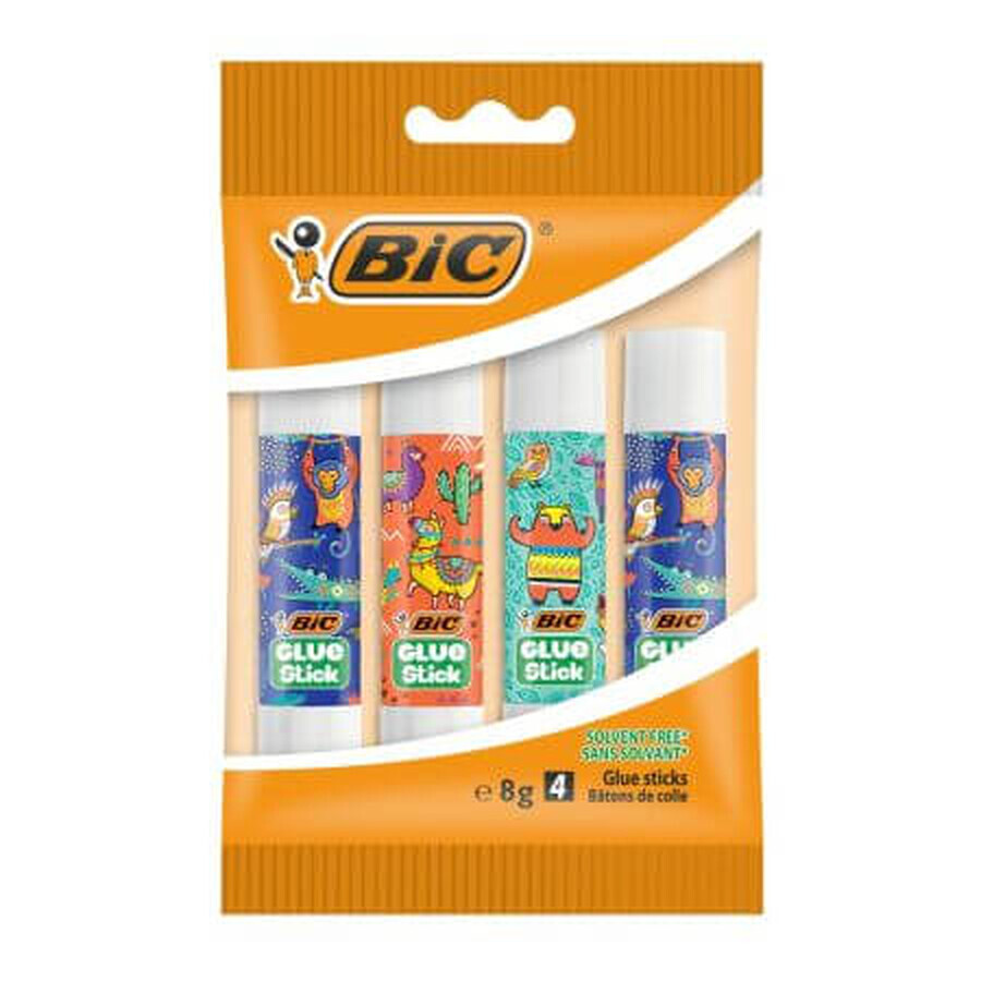 Glue Sticks Solid Eco Deco, 4 x 8 g, Bic
