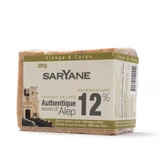 Genuine Aleppo soap with bay leaf oil 12%, 190 g, Saryane