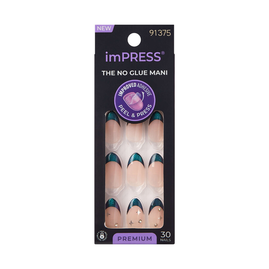 imPRESS Unghie finte premium, Visions, 1 set, Kiss