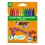 Plastidecor plastic wax crayons, 12 pcs, Bic