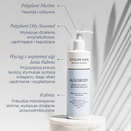Sensum Mare Algobody, loción corporal hidratante y reafirmante, 300 ml