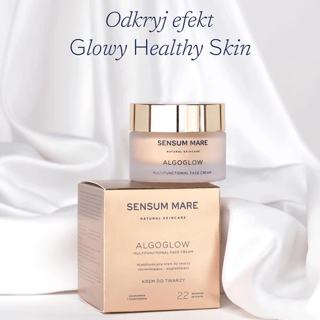 Sensum Mare Algoglow, crema facial multifuncional iluminadora y alisadora, 50 ml