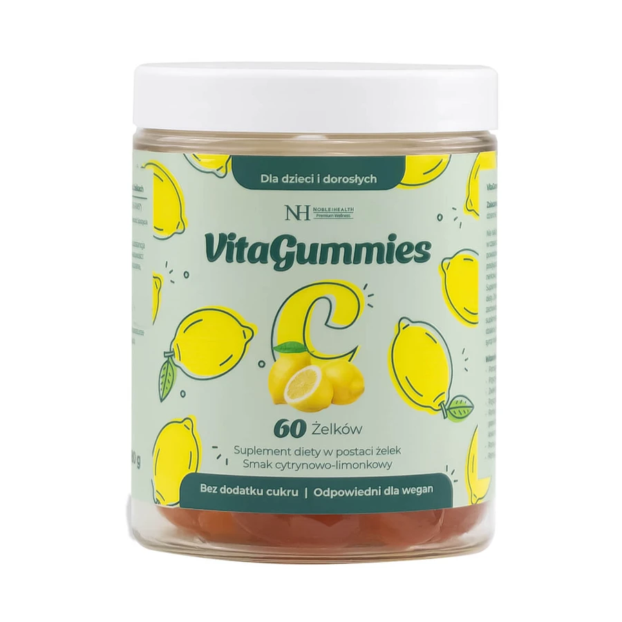 Noble Health VitaGummies Vitamine C, goût citron-lime, 60 unités