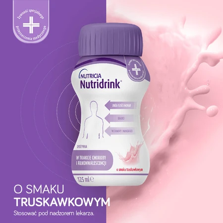 Nutridrink-kit, voedingspreparaat, aardbeiensmaak, 4 x 125 ml + bosvruchtensmaak, 4 x 125 ml + vanillesmaak, 4 x 125 ml + chocoladesmaak, 4 x 125 ml