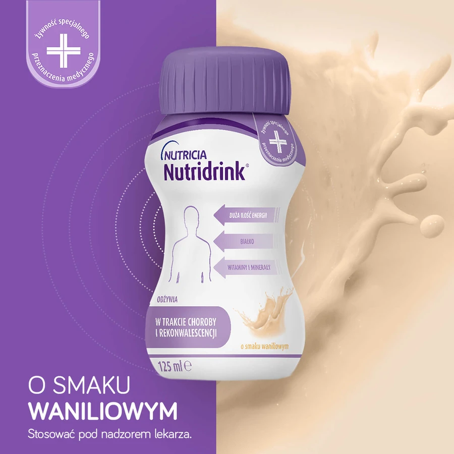 Nutridrink-kit, voedingspreparaat, aardbeiensmaak, 4 x 125 ml + bosvruchtensmaak, 4 x 125 ml + vanillesmaak, 4 x 125 ml + chocoladesmaak, 4 x 125 ml