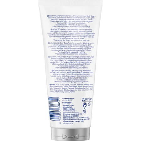 Nivea Q10, lichaamsserum-balsem, verstevigend + vitaliserend, 200 ml