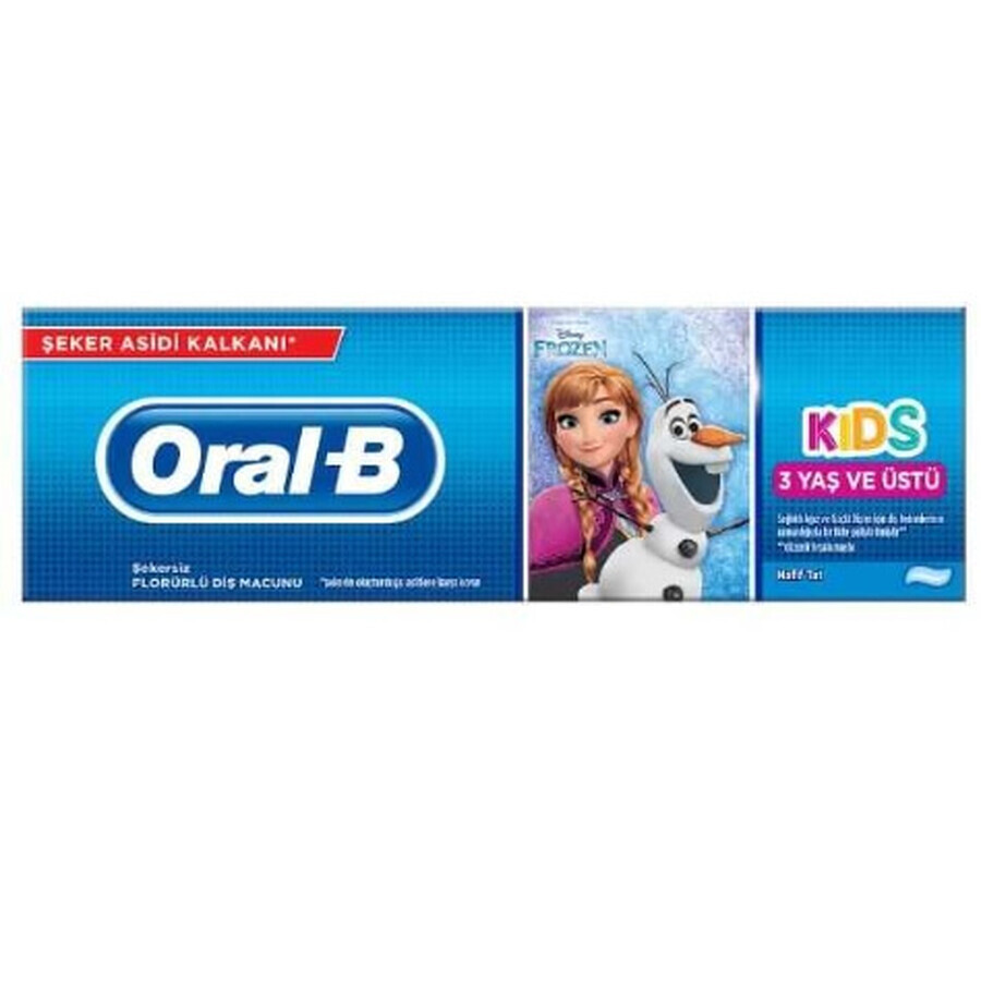 Oral-B Kids Frozen pasta dentífrica para niños mayores de 3 años, 75 ml