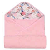 BabyMatex, funda de baño de rizo Diseño Bambú, 100 cm x 100 cm, rosa