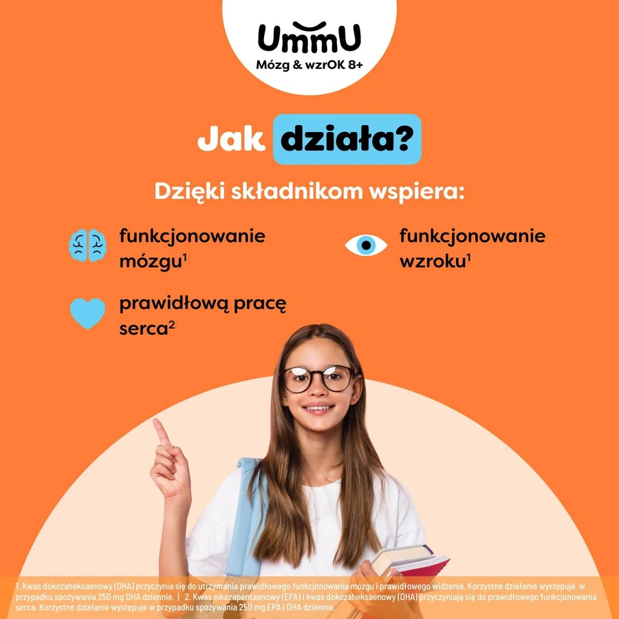 UmmU Brain & Brain, for children 8 years and older, 120 capsules