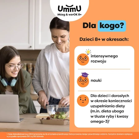 UmmU Brain & Brain, for children 8 years and older, 120 capsules