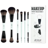 Jessup Duo-End Brush Set T501 makeup brushes, 6 pieces