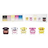 Versace Miniatures Collection Crystal Noir Eau de Toilette, 5 ml + Bright Crystal Eau de Toilette, 5 ml + Yellow Diamond Eau de Toilette, 5 ml + Bright Crystal Absolu Eau de Parfum, 5 ml + Yellow Diamond Intense Eau de Parfum, 5 ml