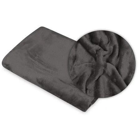 BabyMatex, Bono microfiber blanket, 75 cm x 100 cm, black