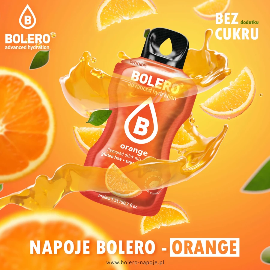 Bolero Naranja, bebida en polvo, 9 g