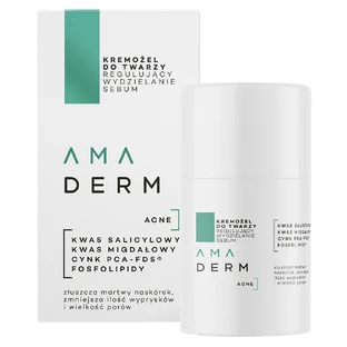 Amaderm Acne, talgregulerende gezichtscrème gel, 50 ml