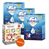Set Bebilon Advance Pronutra 3 Junior, nährende Milchnahrung, nach 1 Jahr, 3 x 1000 g + CzuCzu Bibliothek des Kleinkindes, 4 Bücher für Kinder, ab 12 Monaten kostenlos