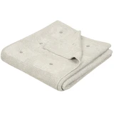 BabyMatex, manta de bambú con bolas decorativas Accent, 80 cm x 100 cm, gris claro