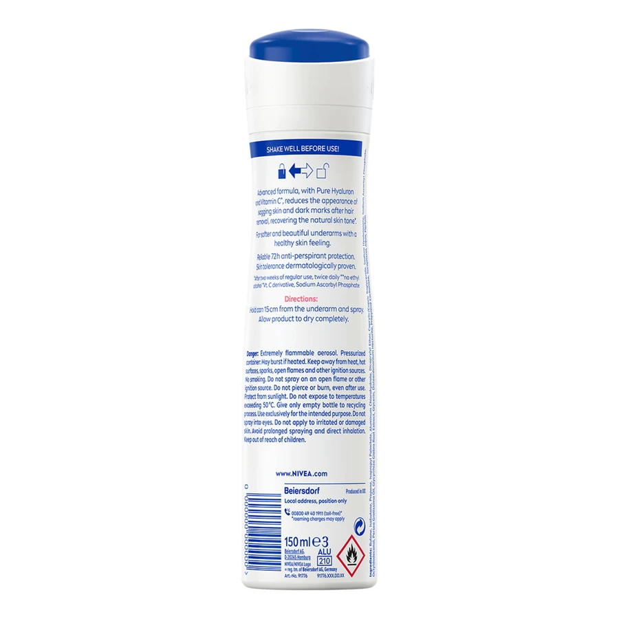 Nivea Derma Control Natural Tone, Antitranspirant, Spray, 150 ml