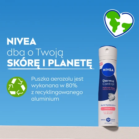 Nivea Derma Control Natural Tone, Antitranspirant, Spray, 150 ml