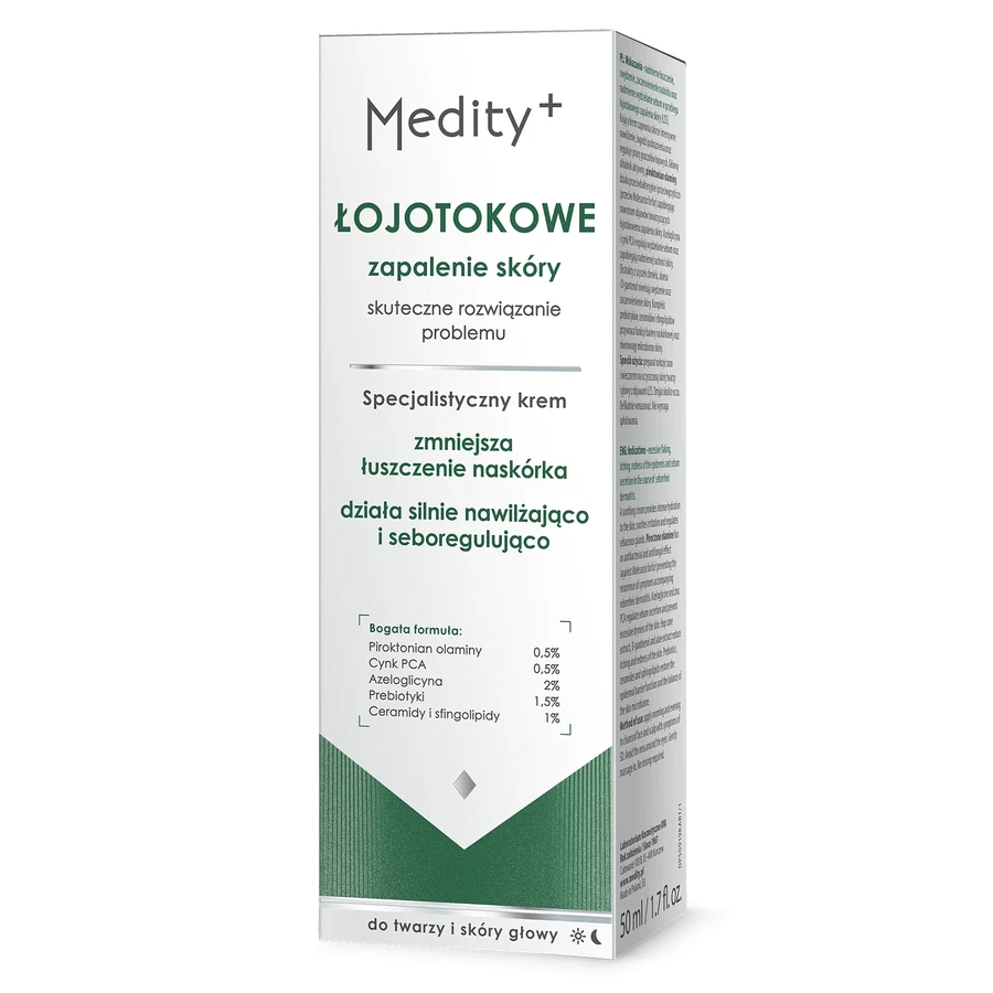 Ava Medity+ Seborroeïsche Dermatitis, gespecialiseerde crème voor gezicht en hoofdhuid, 50 ml