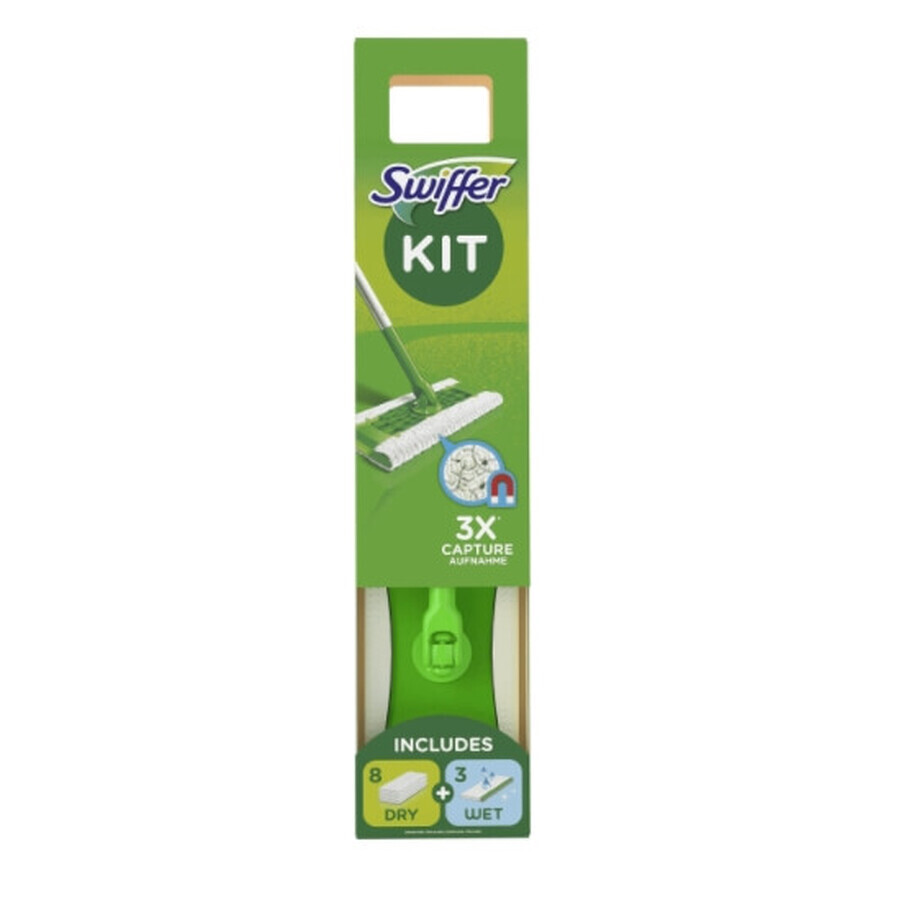 Swiffer, Kit, Starter Kit, 11 Mop Cartridges, 1 piece.