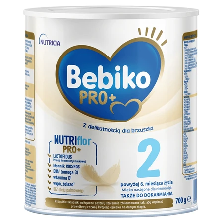 Bebiko Pro+ 2 Set Nutriflor Pro+, leche de continuación, más de 6 meses, 2 x 700 g