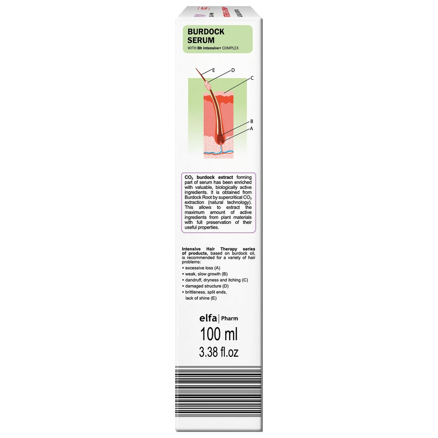 Elfa Pharm Intensive Hair Therapy, burdock serum against hair loss, 100 ml