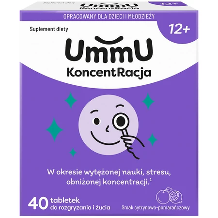UmmU Concentration, pour les enfants à partir de 12 ans, 40 comprimés