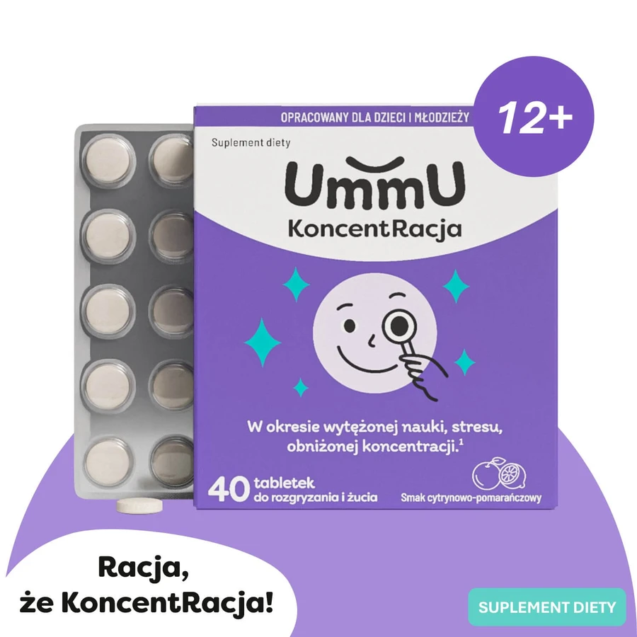 UmmU Concentration, pour les enfants à partir de 12 ans, 40 comprimés
