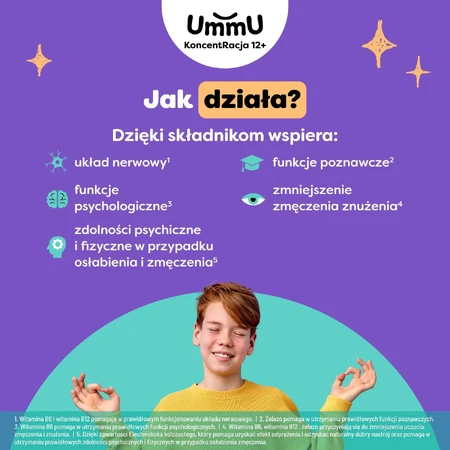 UmmU Concentration, pour les enfants à partir de 12 ans, 40 comprimés