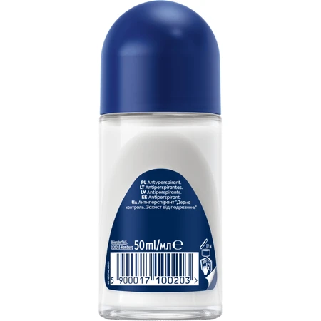 Nivea Men Derma Control Sensitive, antitranspirant, roll-on, 50 ml
