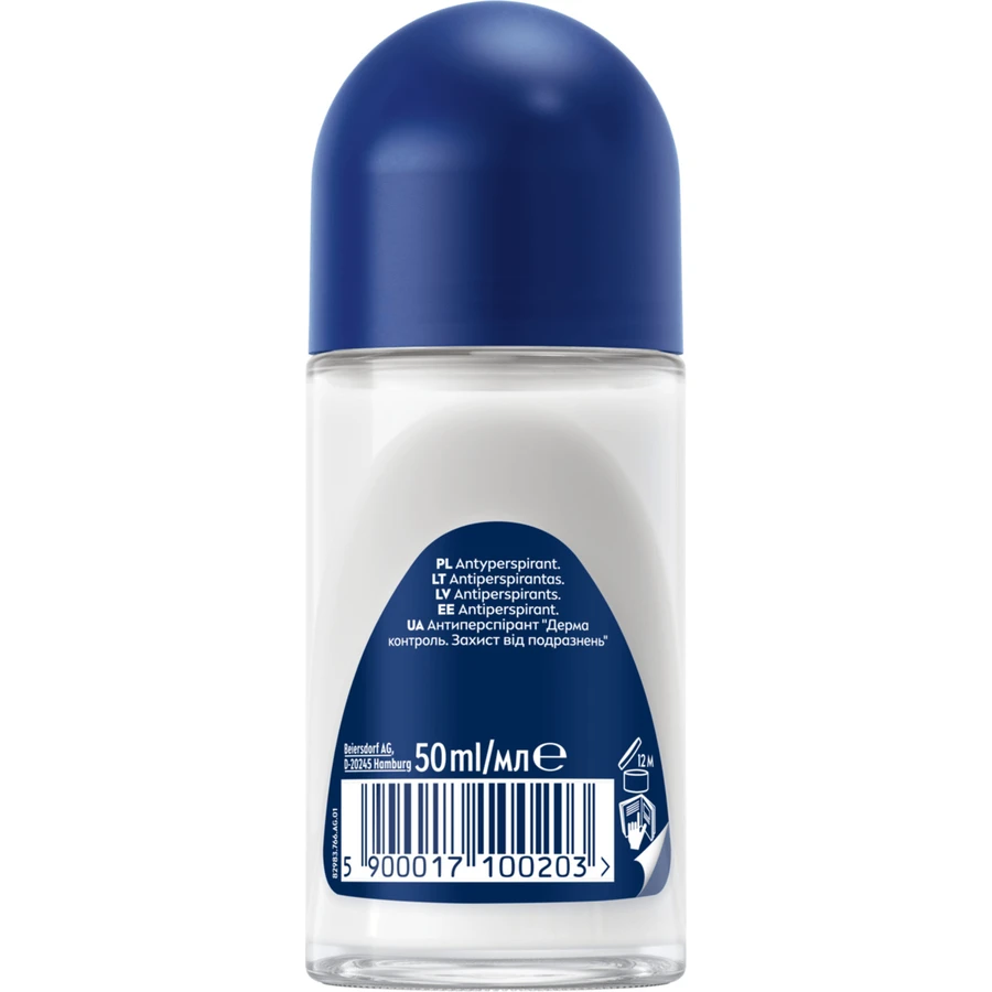 Nivea Men Derma Control Sensitive, antitranspirant, roll-on, 50 ml