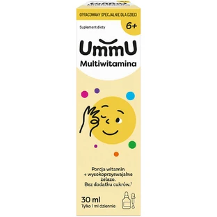 UmmU Multivitamin, for children 6 years and older, drops, orange flavor, 30 ml