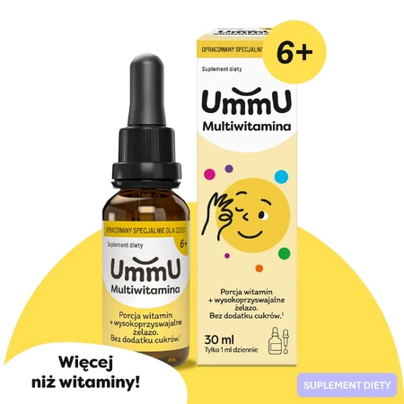 UmmU Multivitamin, for children 6 years and older, drops, orange flavor, 30 ml