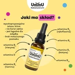 UmmU Multivitamin, for children 6 years and older, drops, orange flavor, 30 ml