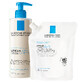 La Roche-Posay Lipikar Syndet AP+ kit, lipide-aanvullende lichaamscr&#232;me, vanaf de geboorte, 400 ml + voorraad, 400 ml