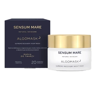 Sensum Mare Algomask, mascarilla de noche hidratante y regeneradora en crema con acción antiedad, 50 ml