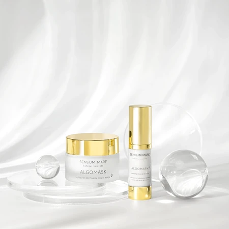 Sensum Mare Algomask, mascarilla de noche hidratante y regeneradora en crema con acción antiedad, 50 ml