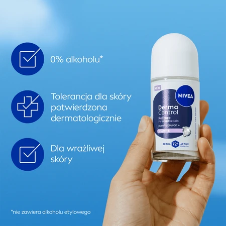 Nivea Derma Control Restore, antitranspiratiemiddel, roll-on, 50 ml