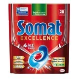 Somat Excellence 4 in1 Vaatwasser capsules, 26 stuks