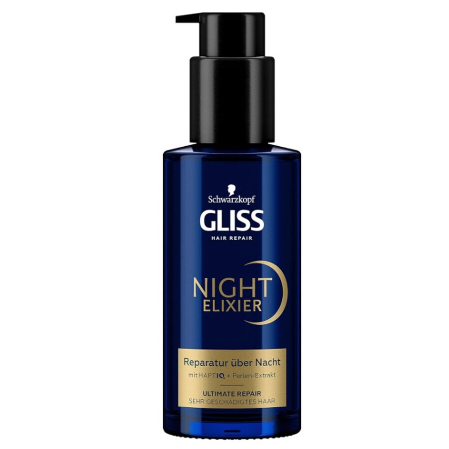 Gliss Kur Night Elixier Serum Capilar Reparador Definitivo, 100 ml